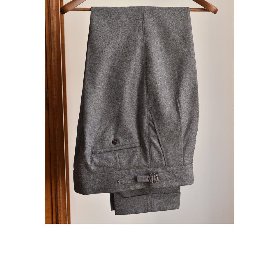 Amidé Hadelin | MTO | VBC flannel trousers - medium grey_full