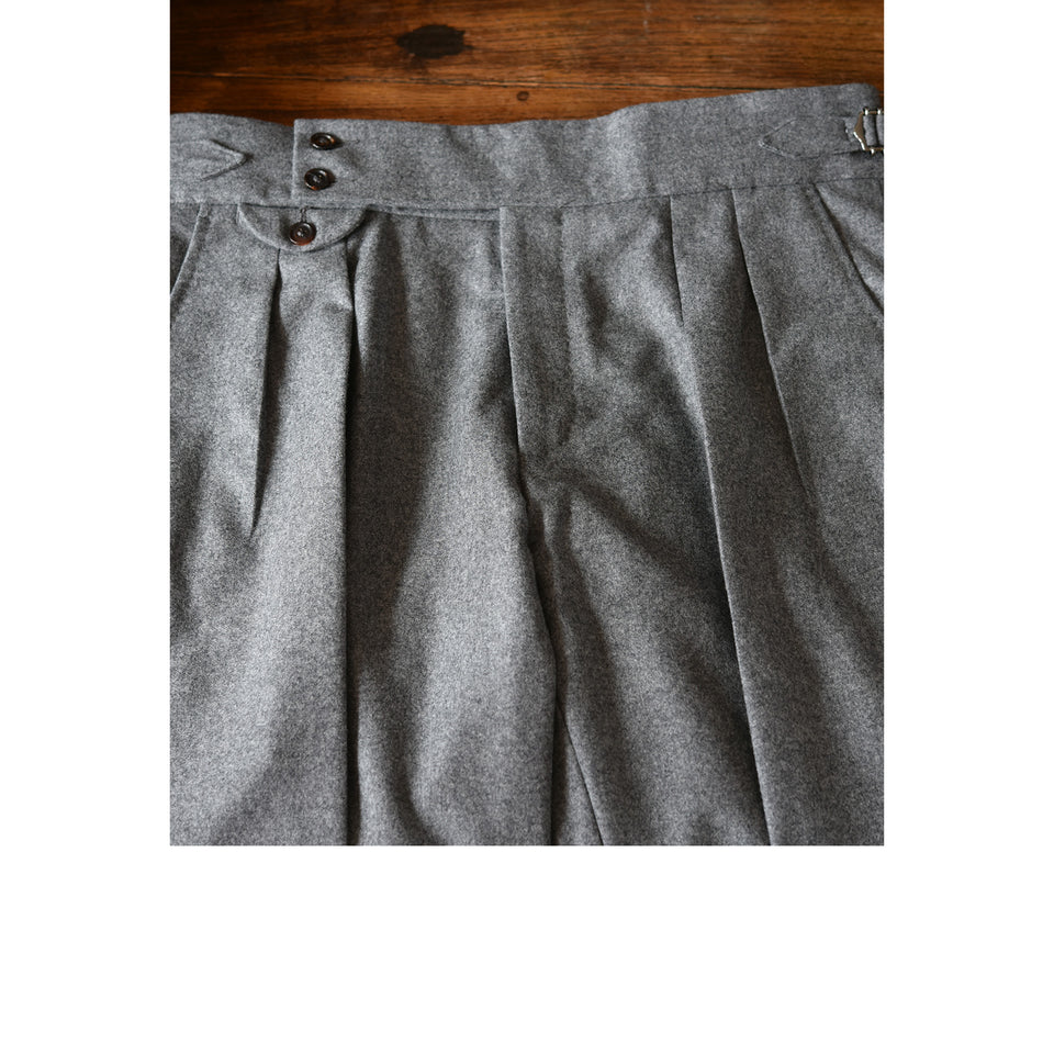Amidé Hadelin | MTO | VBC flannel trousers - medium grey_front