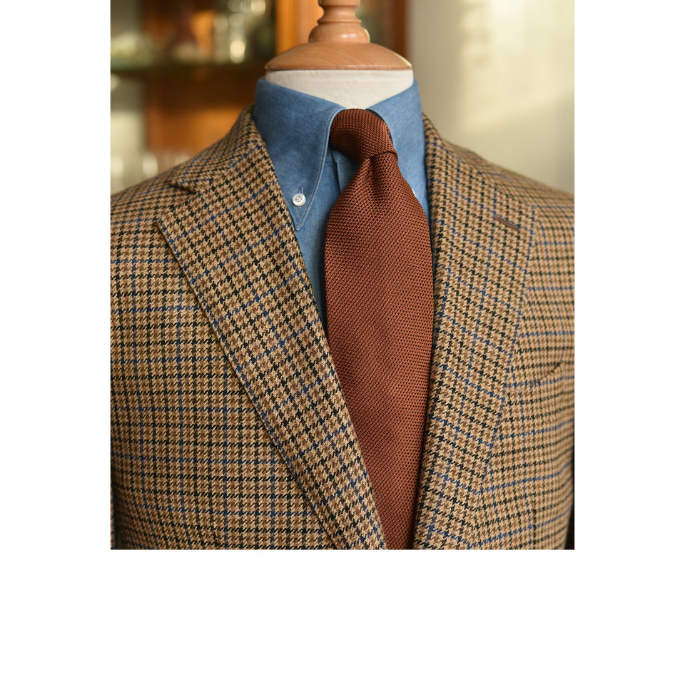 Amidé Hadelin | MTO button down denim shirt - blue_styled