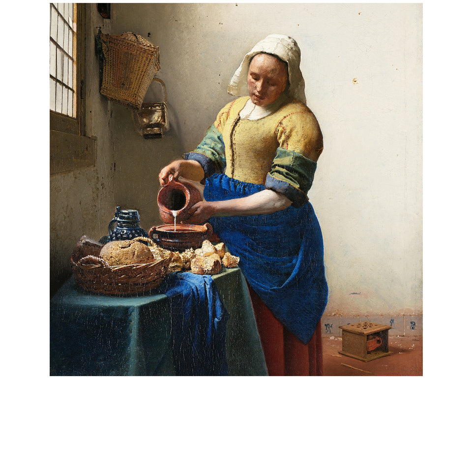 Amidé Hadelin | Jan Steen silk lining panel 'The Milkmaid'