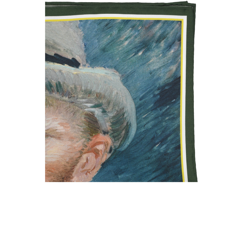 Amidé Hadelin | Vincent van Gogh pocket square 'Self-portrait'_top