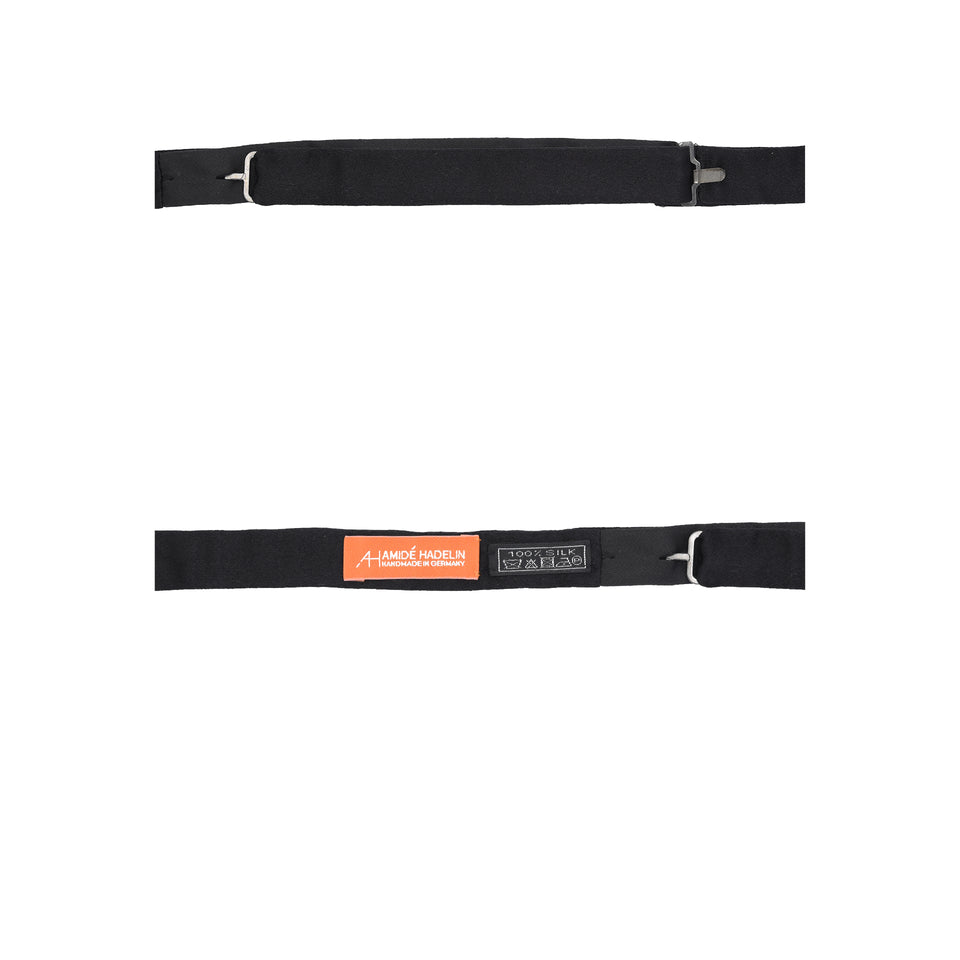 Orange Label | Self-tie silk bow tie, black_fixings