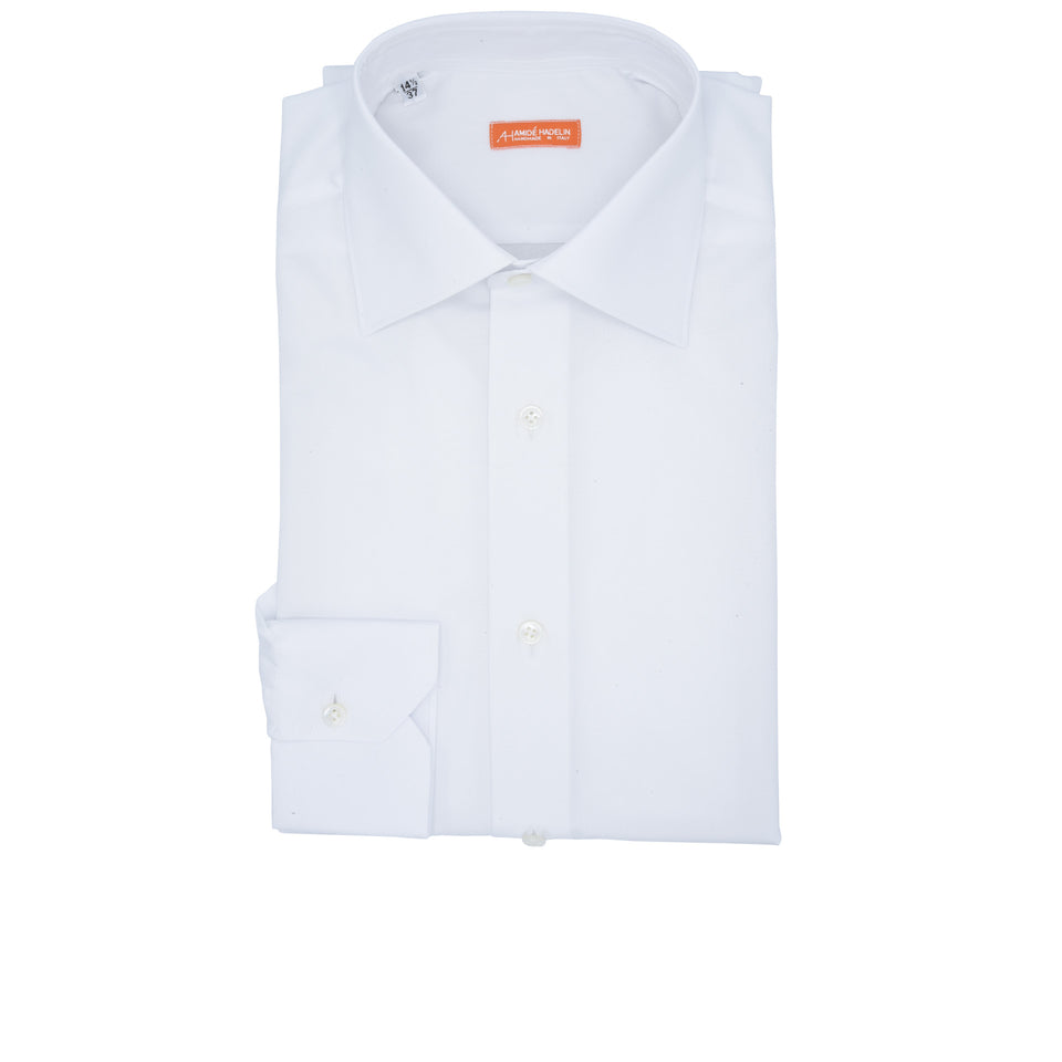 Orange Label poplin shirt - white_full