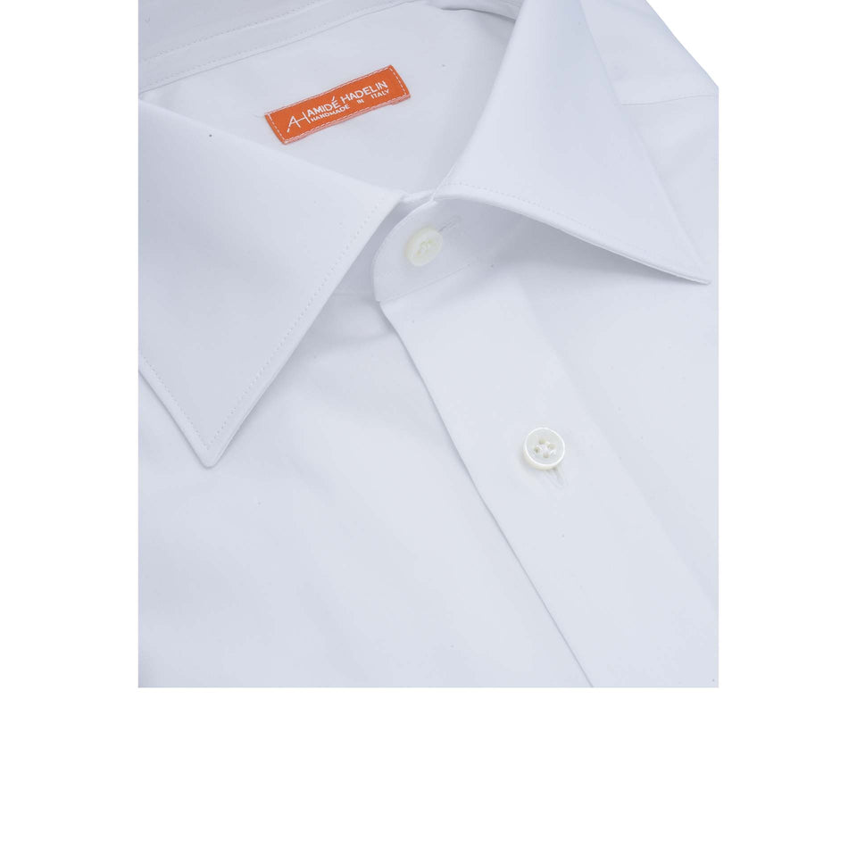 Orange Label poplin shirt - white_collar