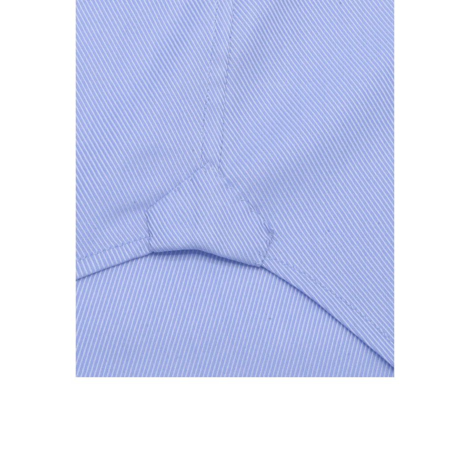 Orange Label twill shirt - light blue_gusset