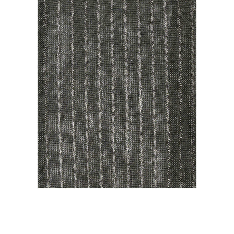 Amidé Hadelin | Knee high shadow stripe cotton socks - green/beige_pattern