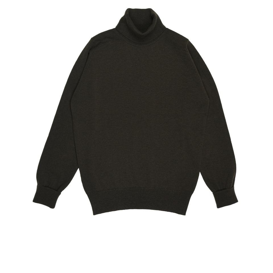 Amidé Hadelin | Cashmere roll neck jumper - ebony_full