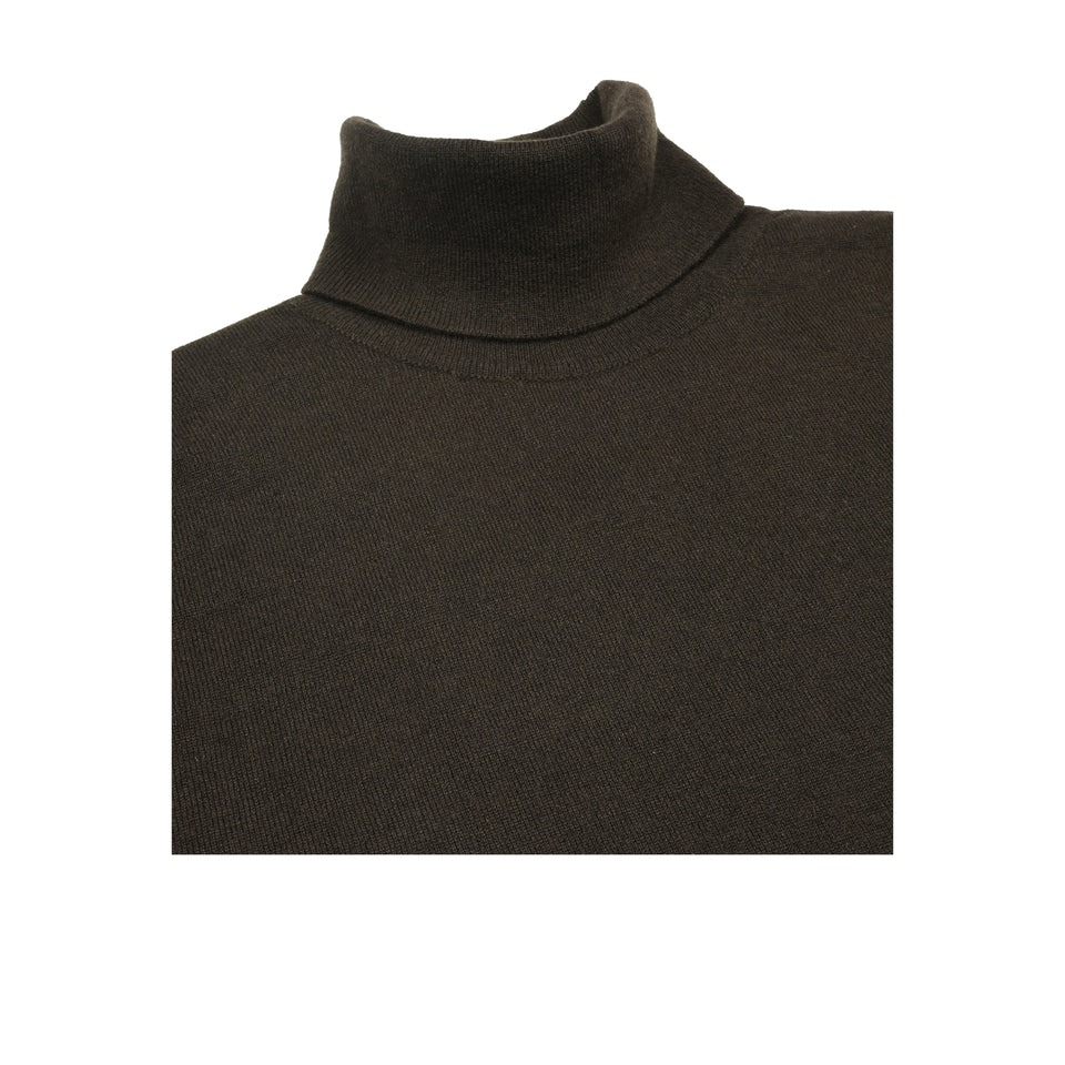 Amidé Hadelin | Cashmere roll neck jumper - ebony_roll