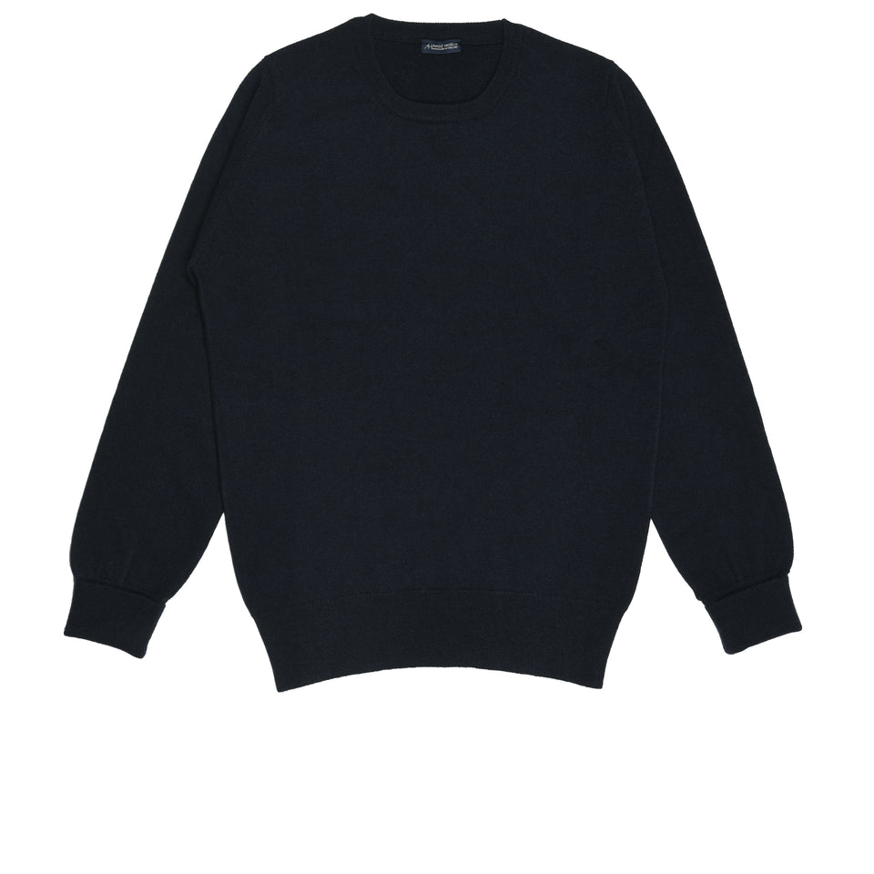 Amidé Hadelin | Cashmere crew neck jumper - dark navy_full