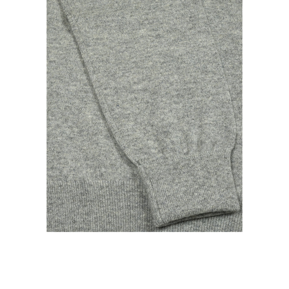 Amidé Hadelin | Cashmere crew neck jumper - grey_cuff