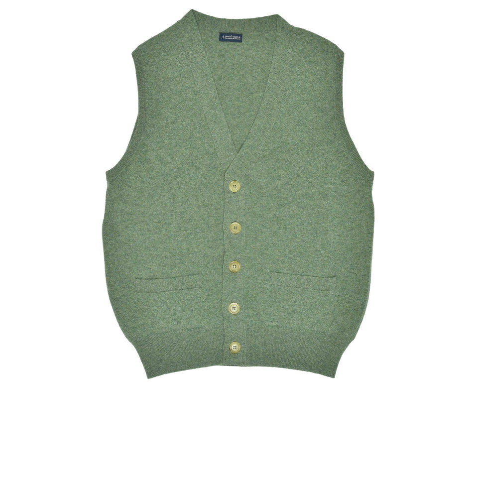 Super Geelong sleeveless cardigan - light green_full