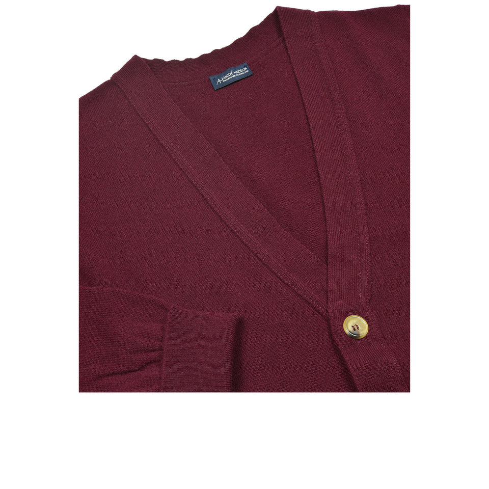 Amidé Hadelin | Super Geelong cardigan - damson_neck