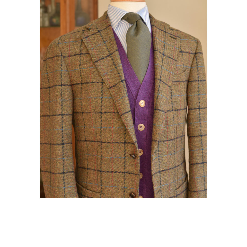 Super Geelong sleeveless cardigan - purple_styled