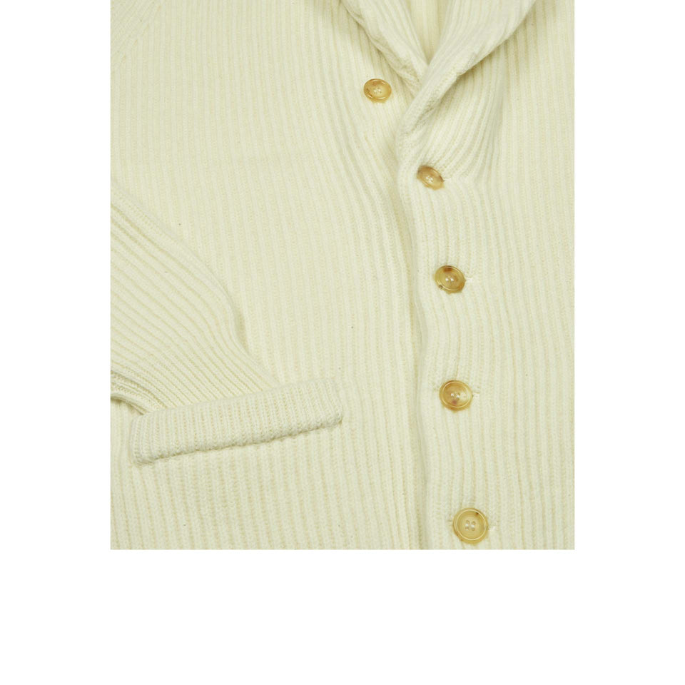 Amidé Hadelin | Geelong shawl collar cardigan - ecru_buttons