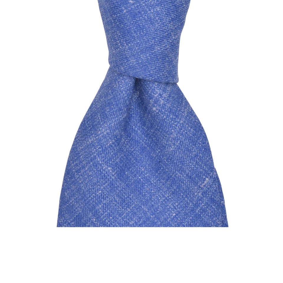 Amidé Hadelin | Wool/silk/linen tie - blue_knot