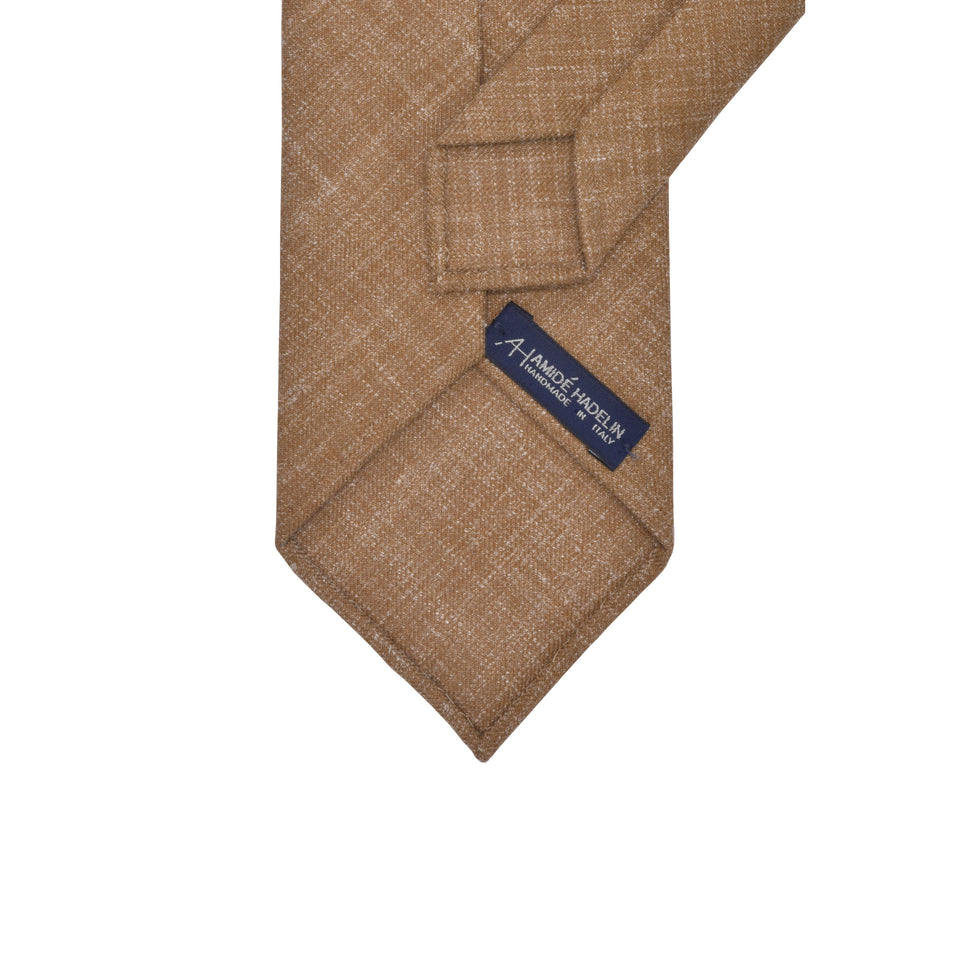 Amidé Hadelin | Wool/silk/linen tie - fawn_back