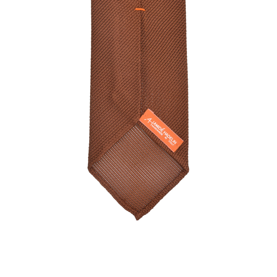 Orange Label | 'garza fina' tie, Handmade in Italy, copper_back
