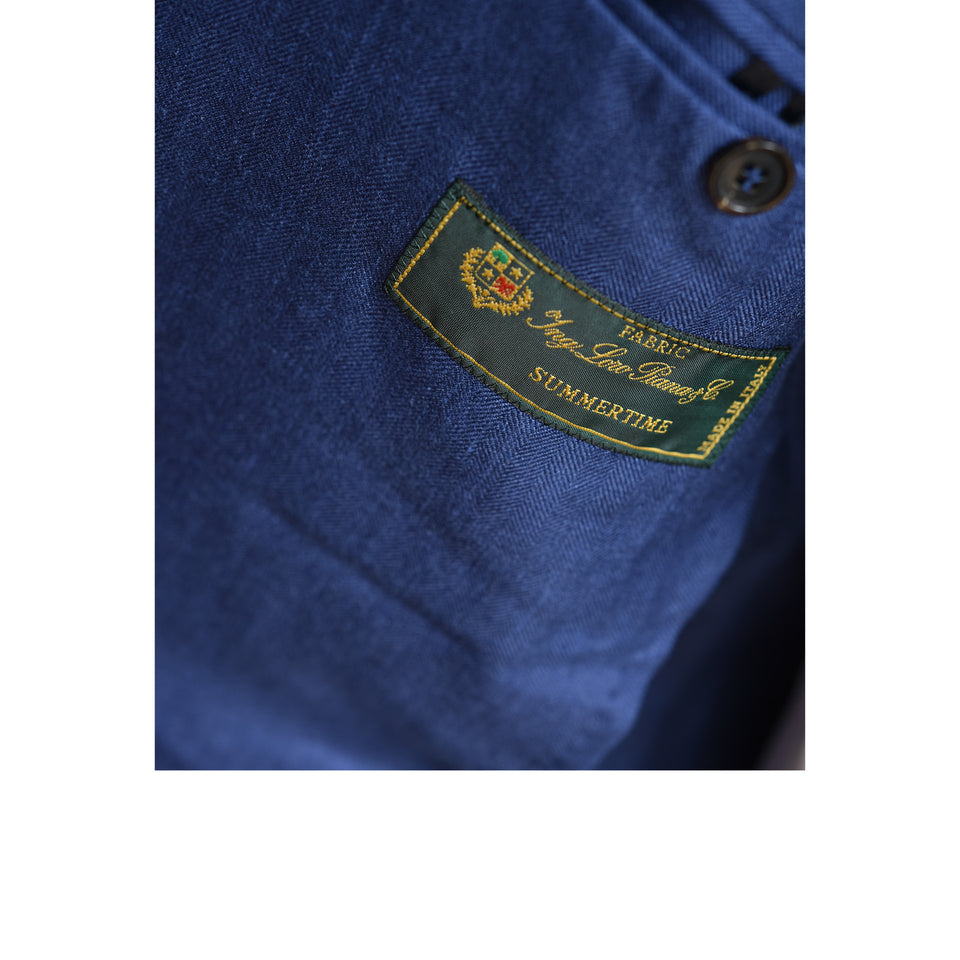 Amidé Hadelin | MTO | Orange Label Loro Piana wool/silk/linen jacket - dark blue_Loro Piana