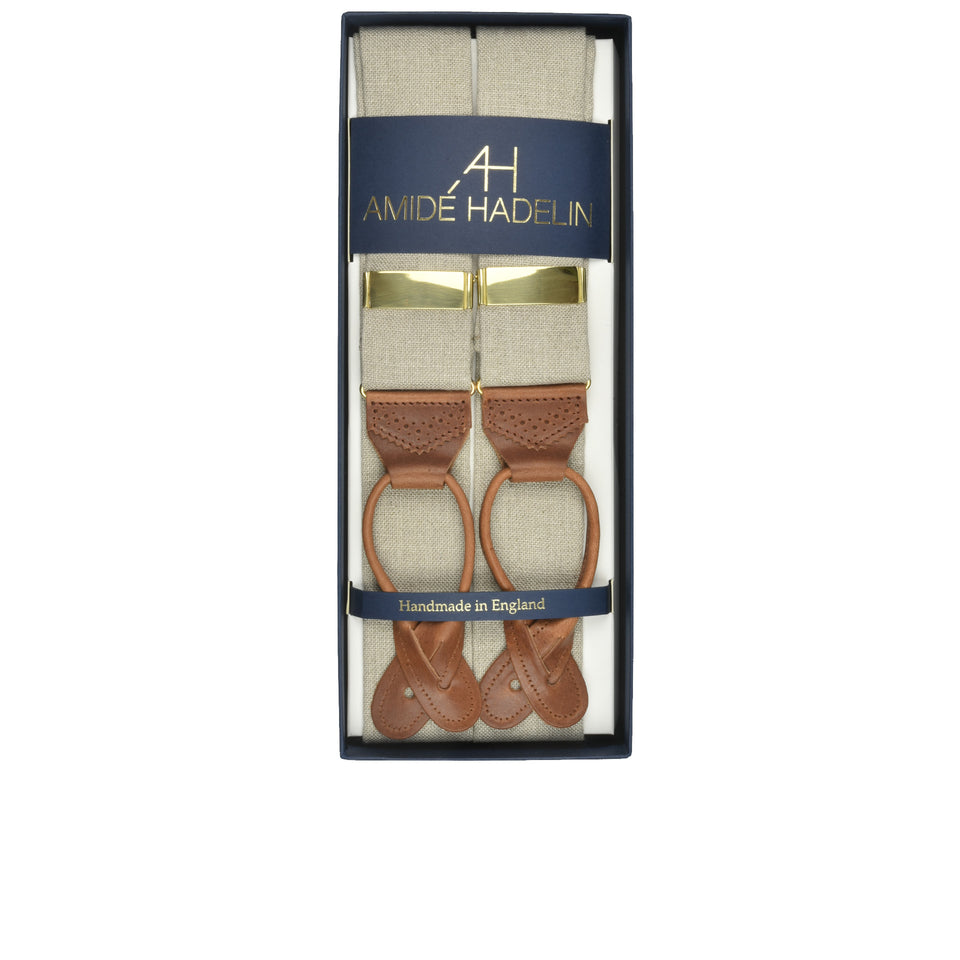 Amidé Hadelin | Irish linen braces - natural_full
