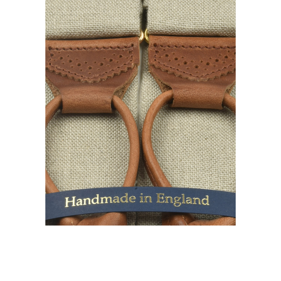 Amidé Hadelin | Irish linen braces - natural_detail