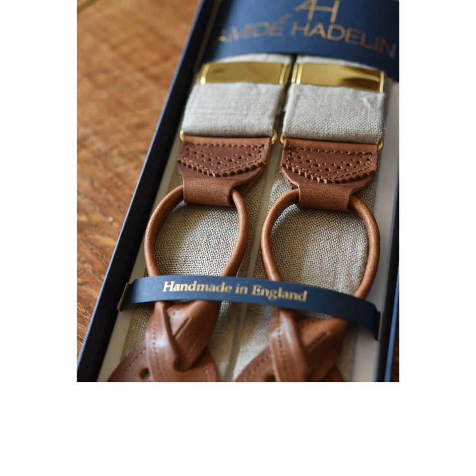 Amidé Hadelin | Irish linen braces - natural_showcase