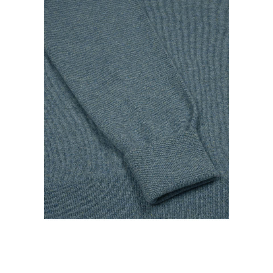 Super Geelong crew neck jumper - lovat blue_cuff