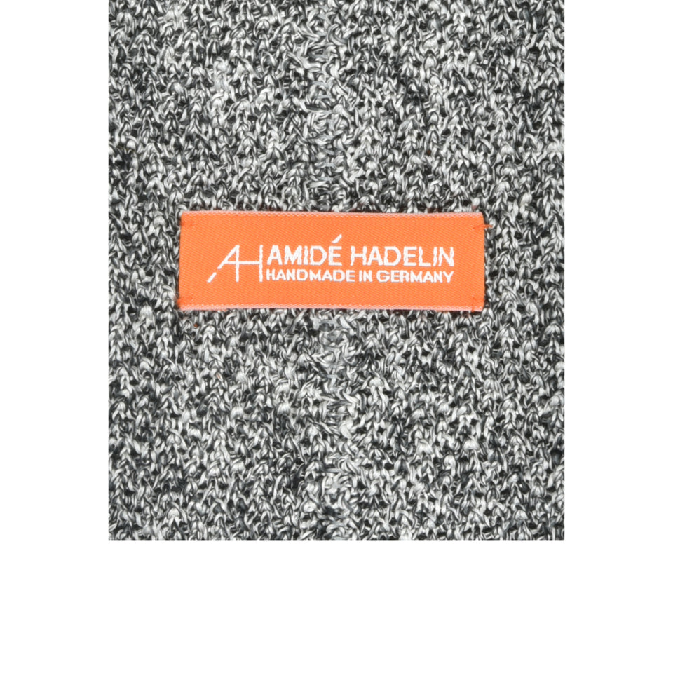 Orange Label | knit silk tie, grey melange_label