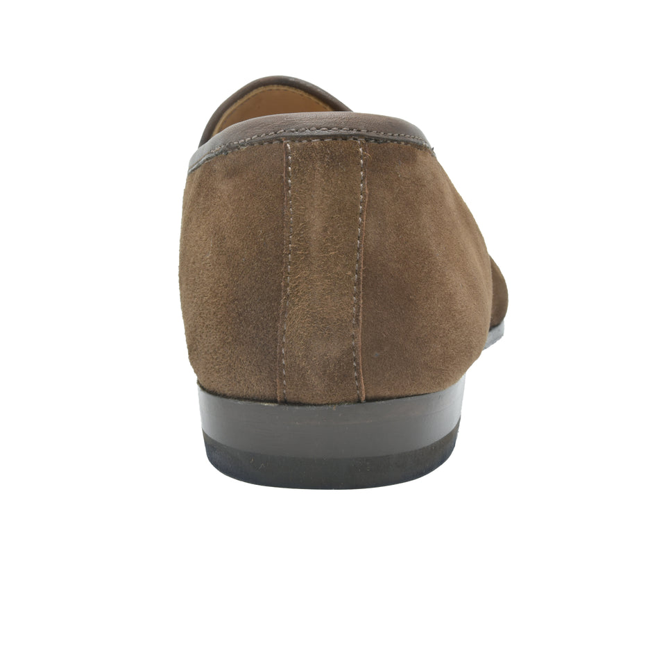 Amidé Hadelin | Belgian tassel loafers, made in Italy - brown_back