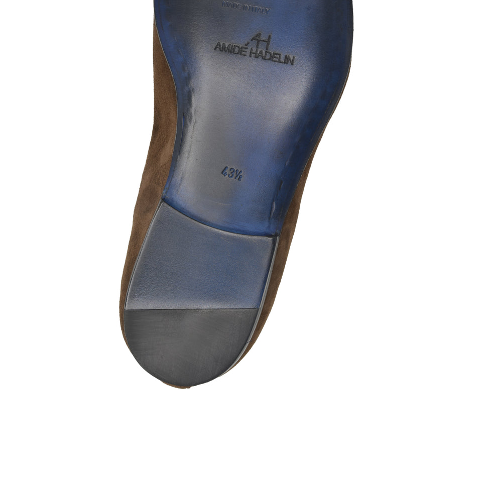 Amidé Hadelin | Belgian tassel loafers, made in Italy - brown_sole