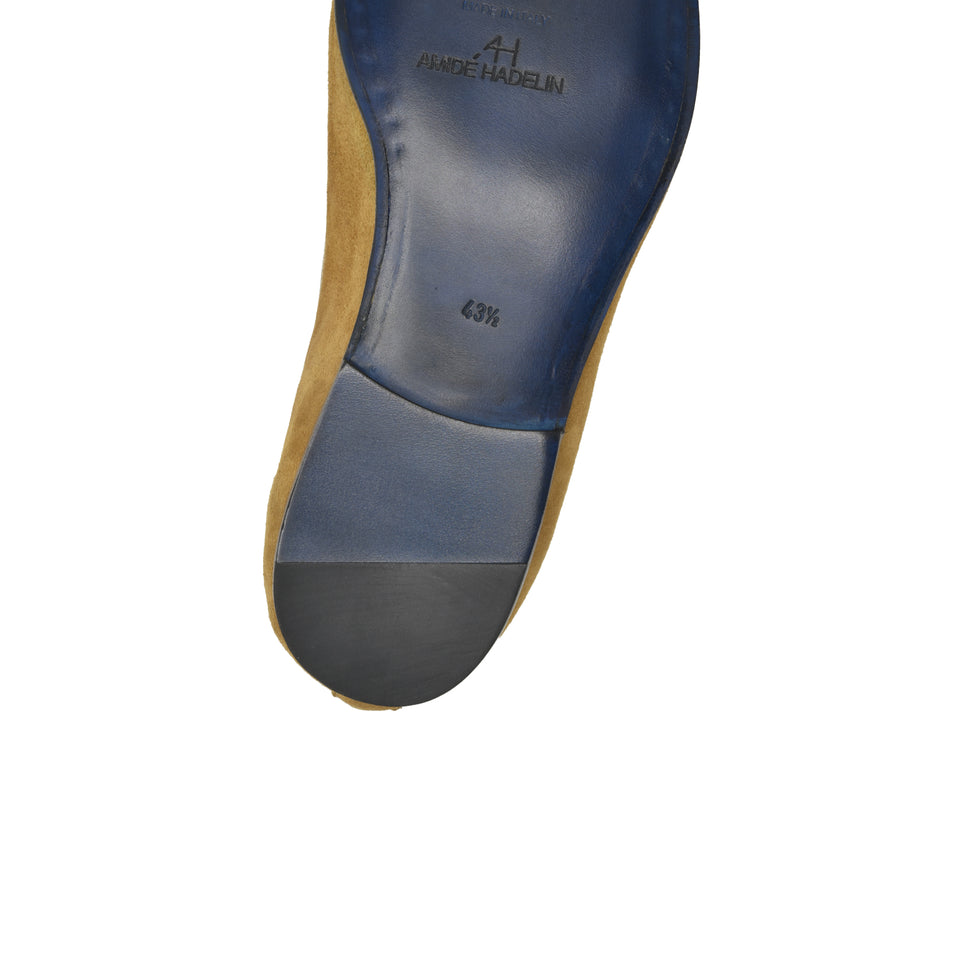 Amidé Hadelin | Belgian loafers, made in Italy - golden tan_sole