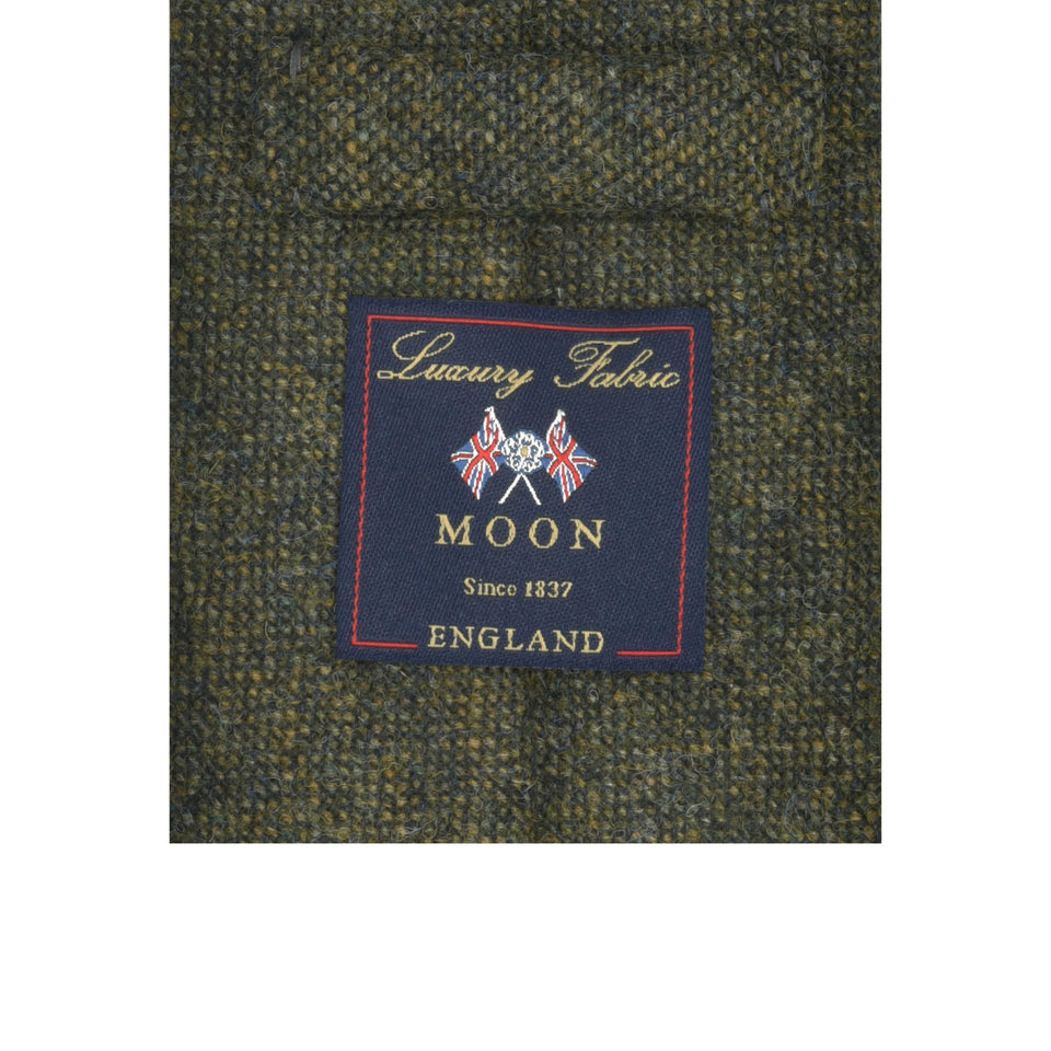 Amidé Hadelin | Abraham Moon Shetland tweed tie - Handmade in Italy, green_label