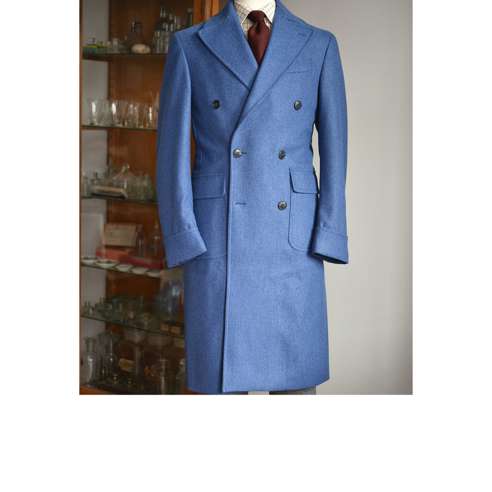 Amidé Hadelin | MTO | Drapers Polo coat - blue_full