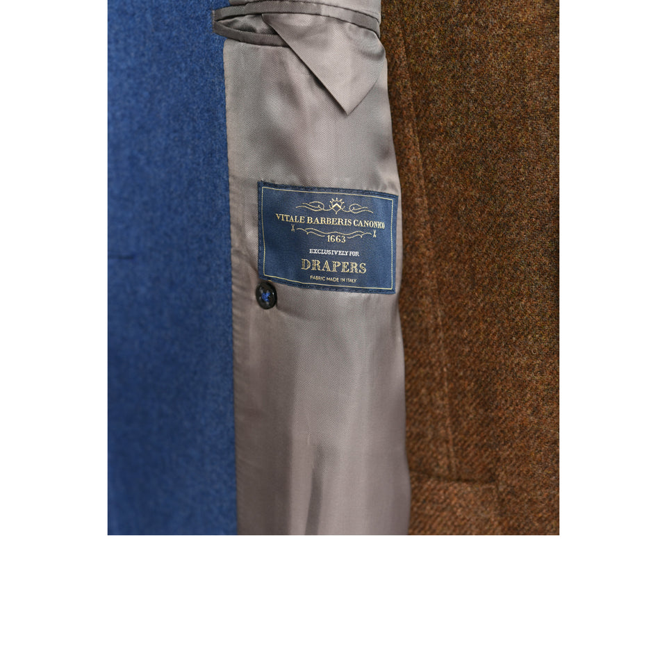 Amidé Hadelin | MTO | Drapers Polo coat - blue_drapers label