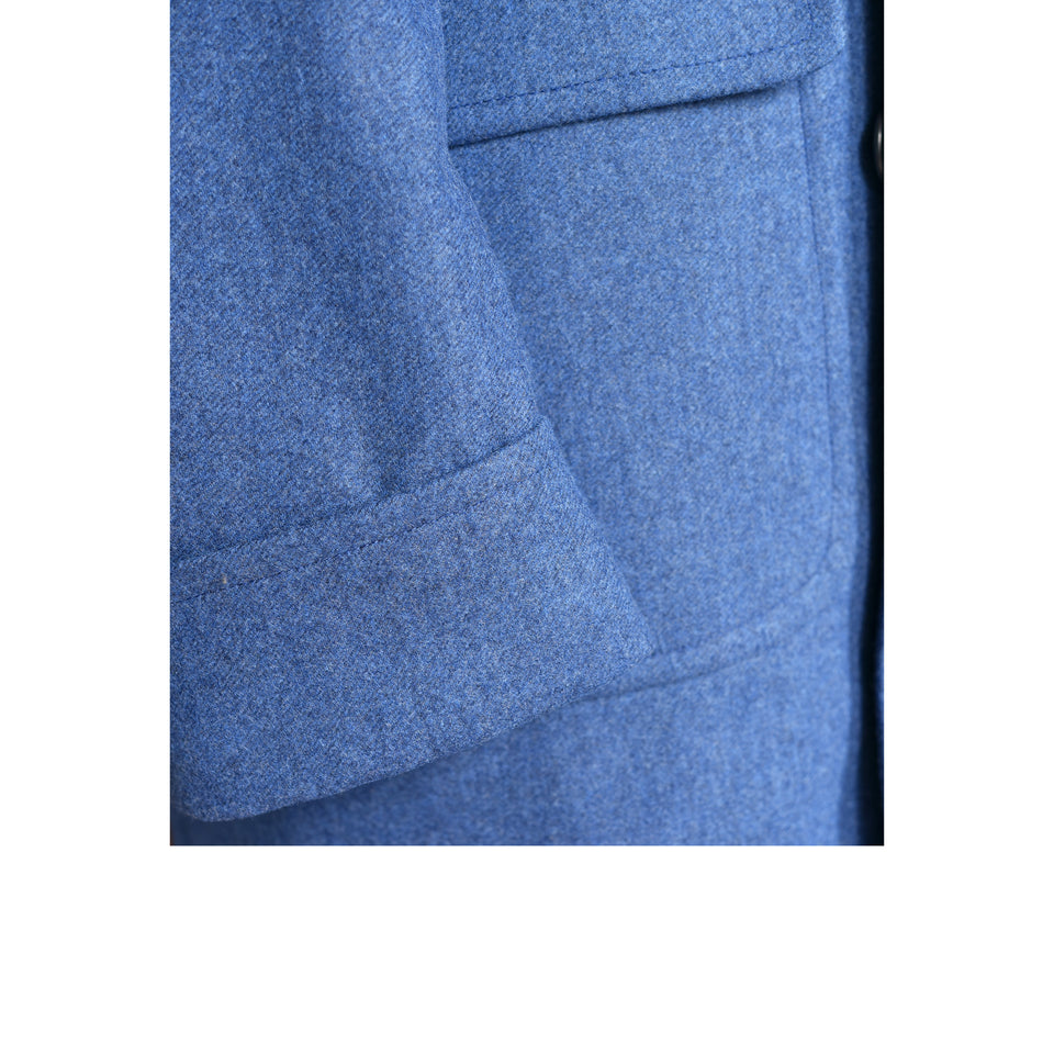 Amidé Hadelin | MTO | Drapers Polo coat - blue_cuff