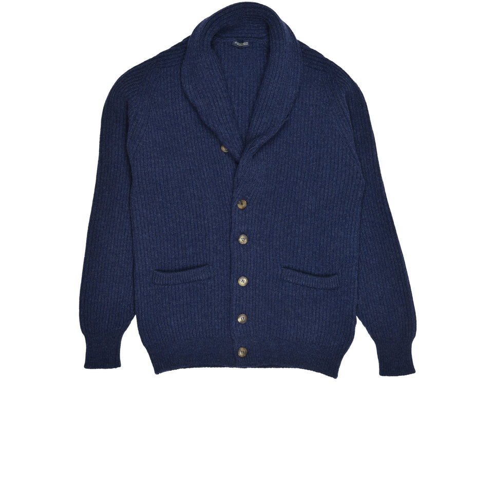 Amidé Hadelin | Geelong shawl collar cardigan - dark blue_full