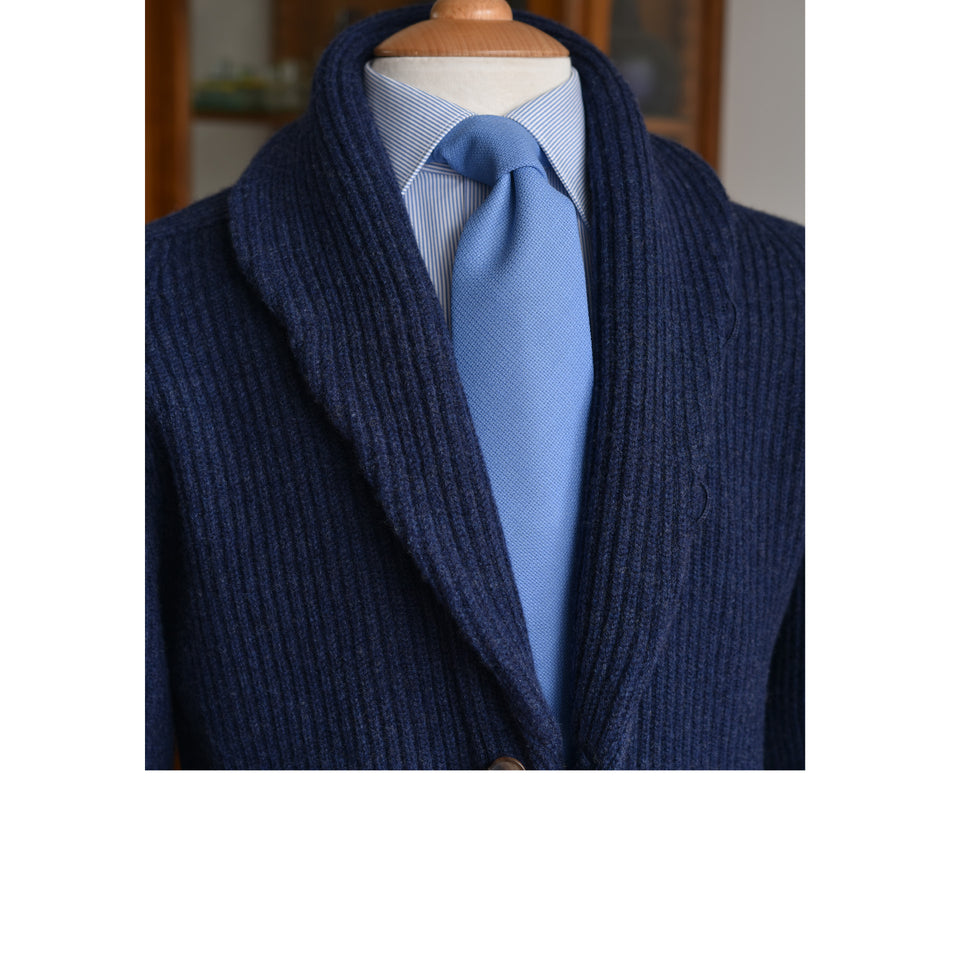 Amidé Hadelin | Geelong shawl collar cardigan - dark blue_styled