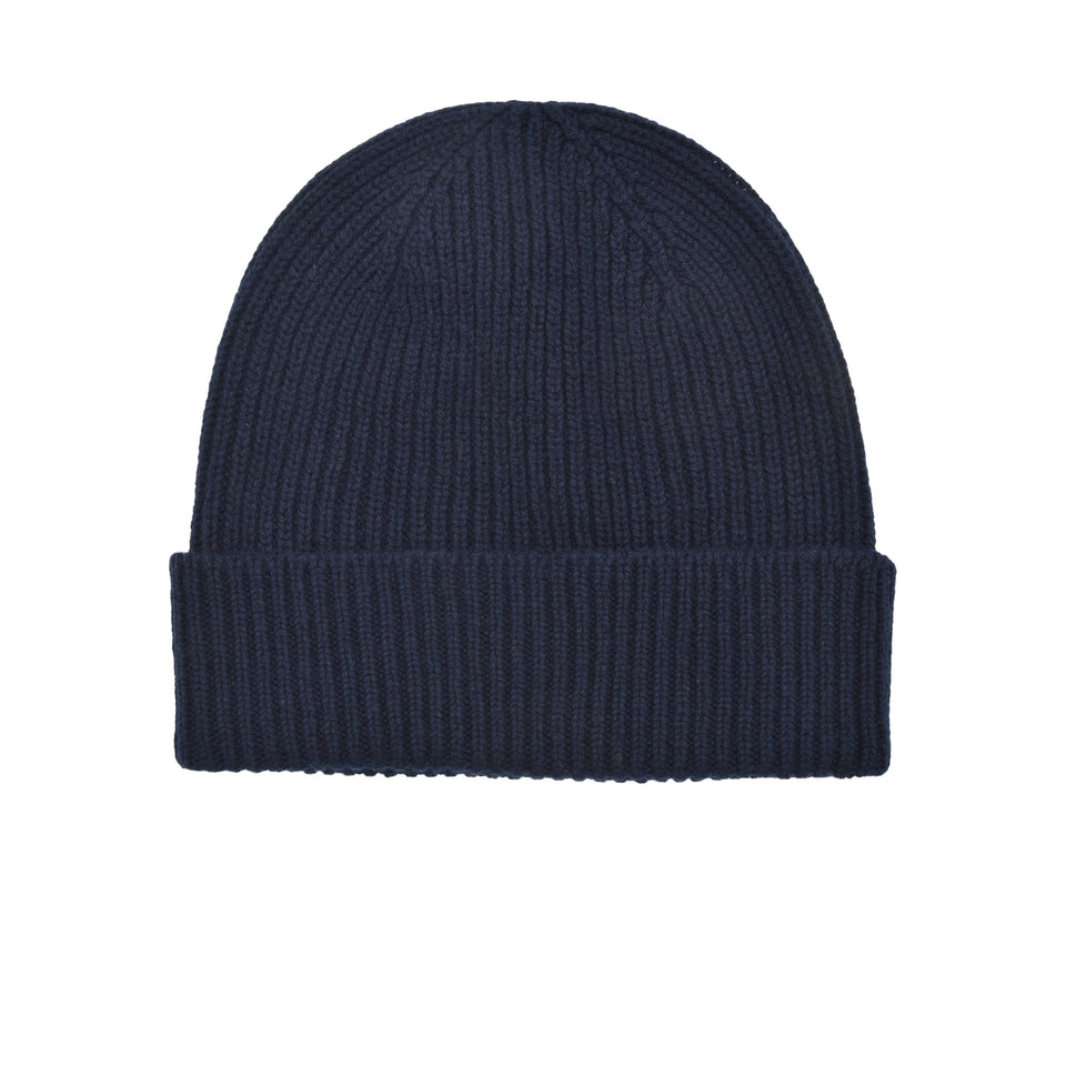 Amidé Hadelin | Cashmere beanie hat, navy_flat