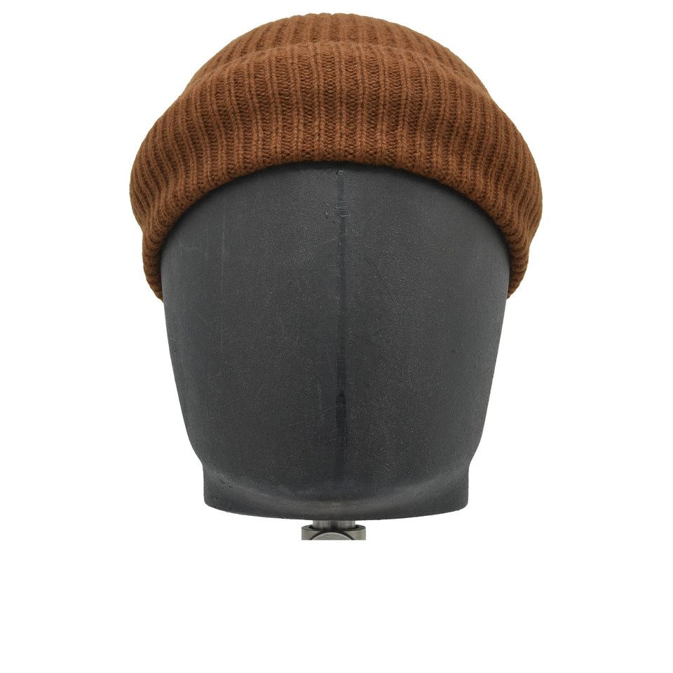 Amidé Hadelin | Cashmere beanie hat, rusty brown_low