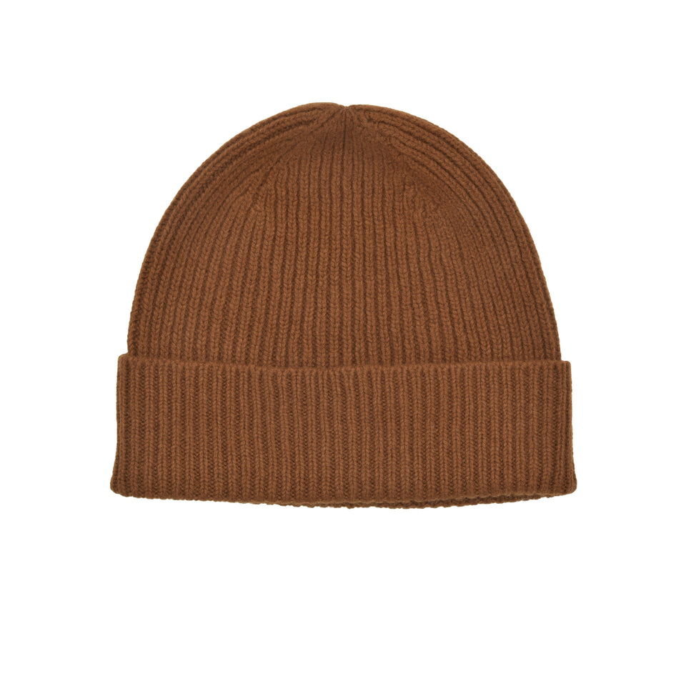 Amidé Hadelin | Cashmere beanie hat, rusty brown_flat