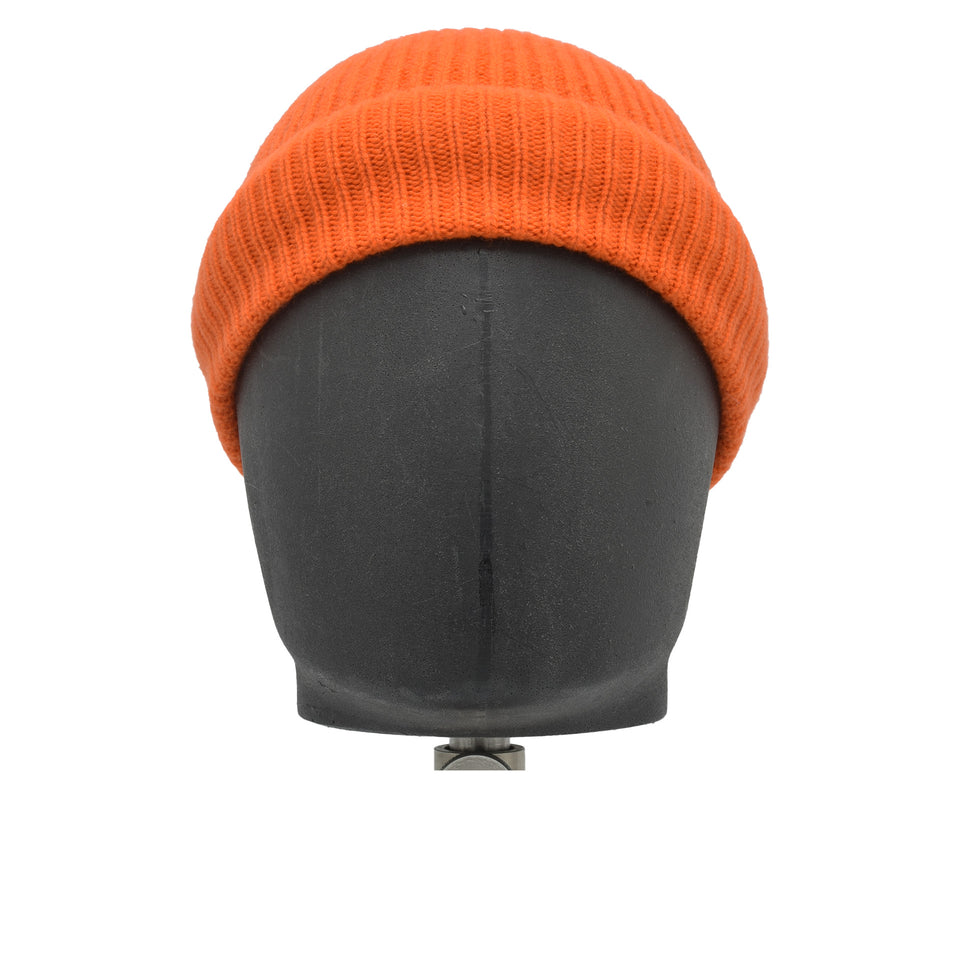Amidé Hadelin | Cashmere beanie hat, orange_low