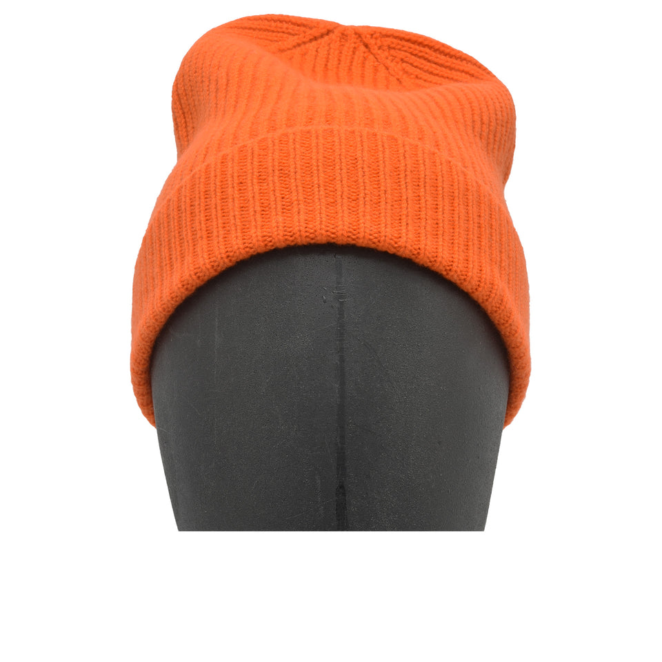 Amidé Hadelin | Cashmere beanie hat, orange_high