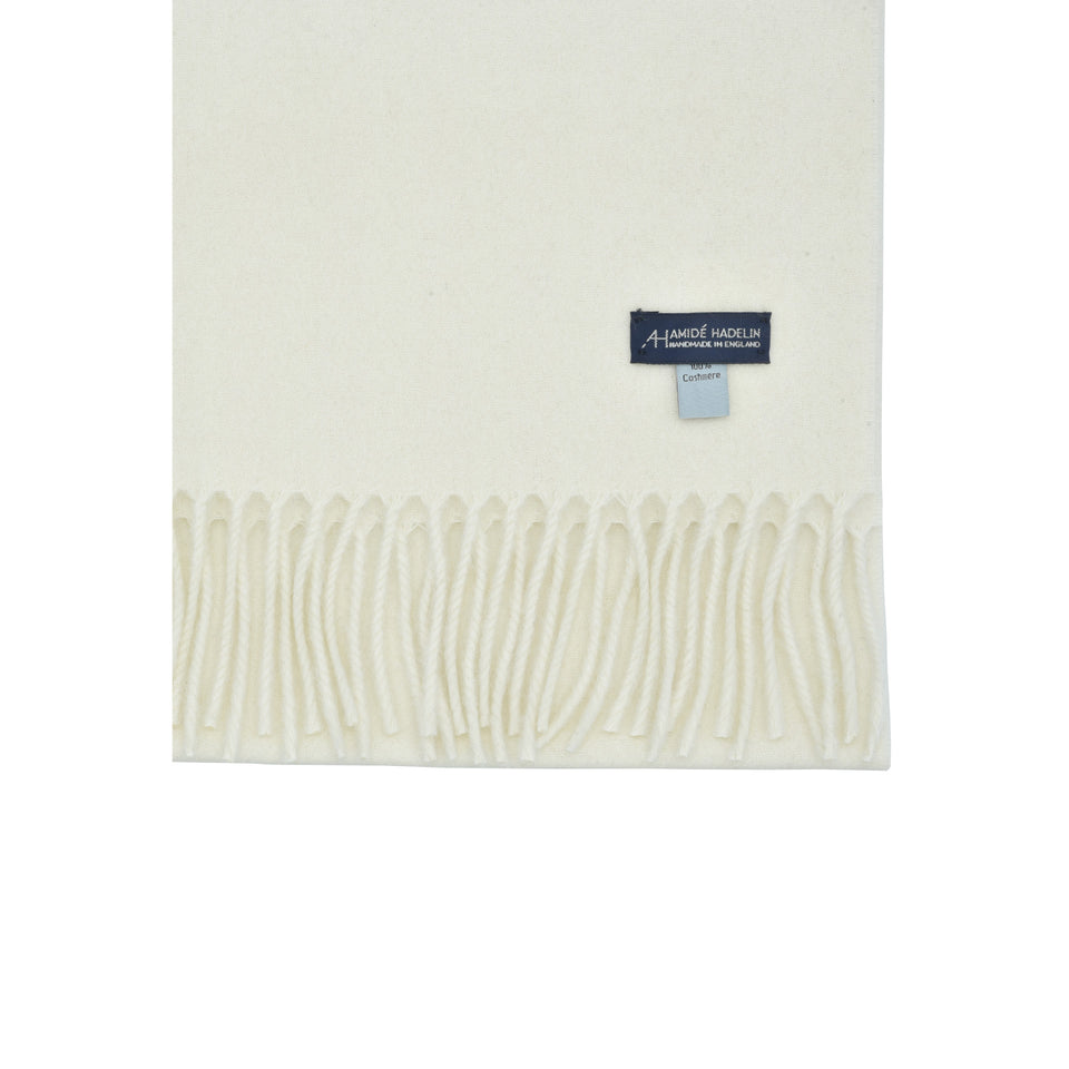 Amidé Hadelin | Cashmere scarf, cream white_label