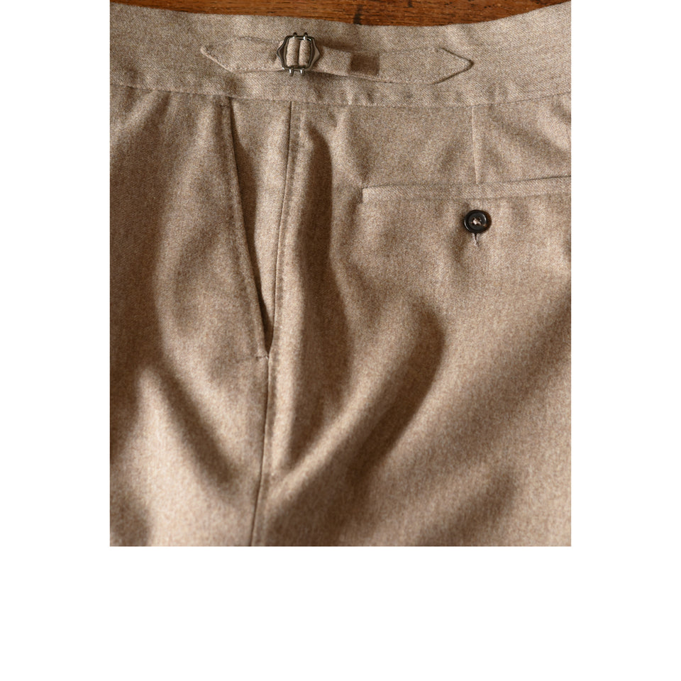 Amidé Hadelin | MTO | VBC flannel trousers - light brown_side