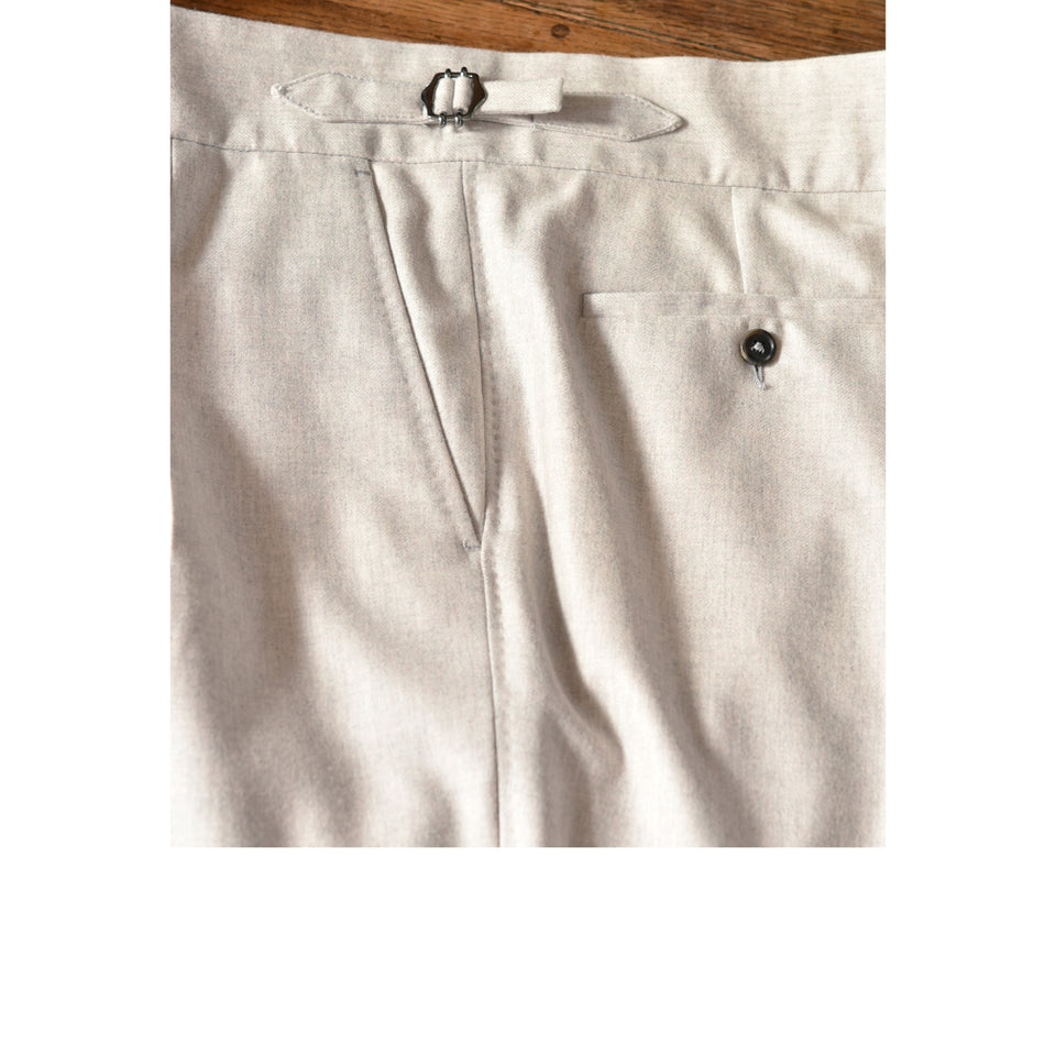 Amidé Hadelin | MTO | VBC flannel trousers - ecru_side