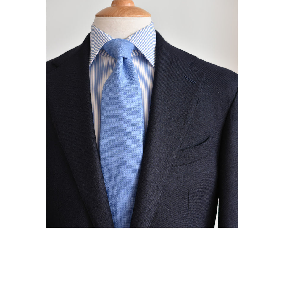 Amidé Hadelin | MTO | Orange Label Abraham Moon merino tweed jacket - navy_lapels