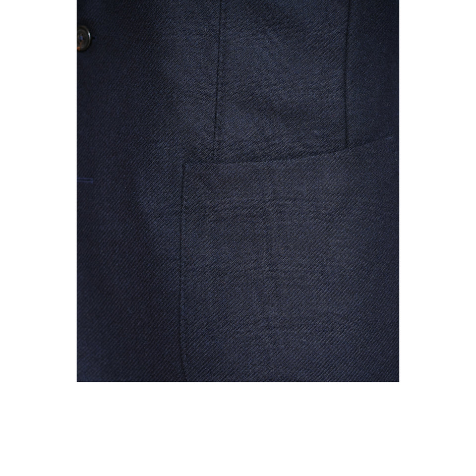 Amidé Hadelin | MTO | Orange Label Abraham Moon merino tweed jacket - navy_patch pocket