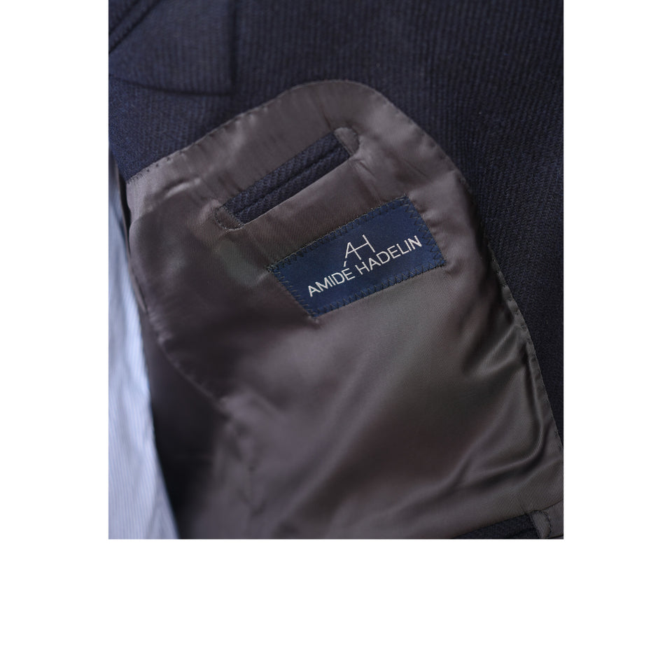 Amidé Hadelin | MTO | Orange Label Abraham Moon merino tweed jacket - navy_label