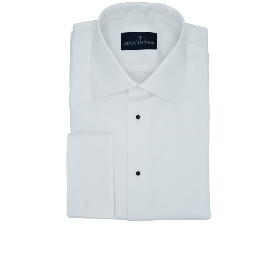 Amidé Hadelin | MTO evening shirt - white_full