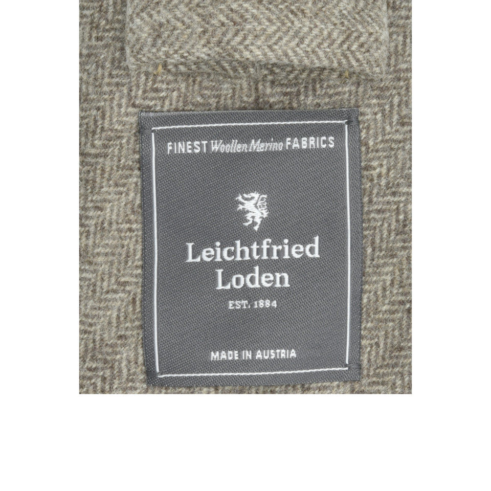 Amidé Hadelin | Loden herringbone tie, beige_label
