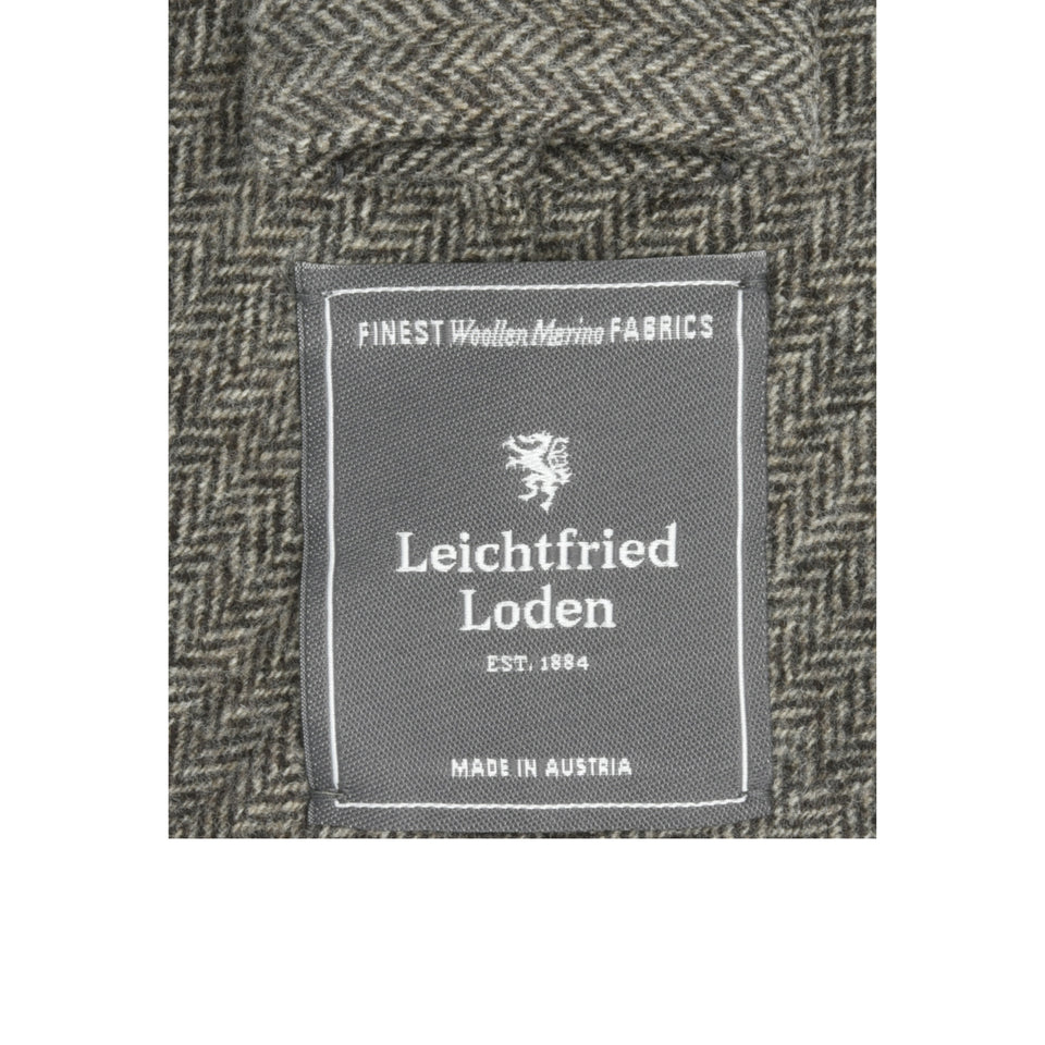 Amidé Hadelin | Loden herringbone tie, brown_label